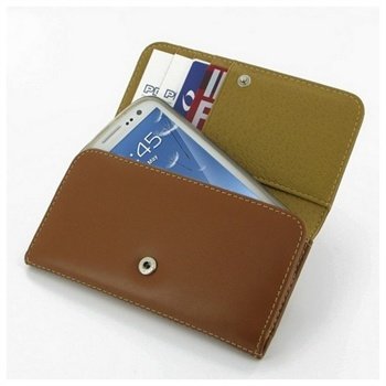 Samsung I9300 Galaxy S3 PDair Wallet Läderfodral - Brun