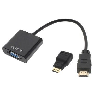 HDMI, Mini HDMI / VGA Adapter Kabel