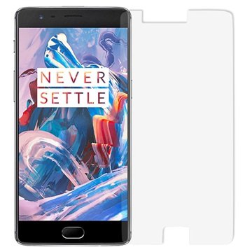 OnePlus 3 HĂ¤rdat Glas SkĂ¤rmskydd