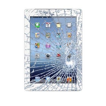 iPad 3 Display Glas &amp; Touch Screen Reparation - Vit