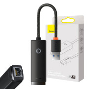 Baseus nätverksadapter Lite Series USB till RJ45 WKQX000101 - svart