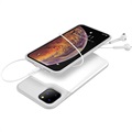 iPhone 11 Pro Backup Batteriskal - 5200mAh - Vit / Grå