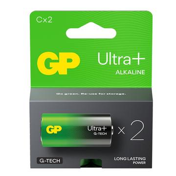 GP Ultra+ G-Tech LR14/C batterier - 2 st.