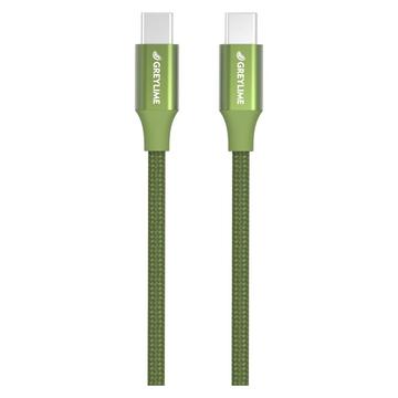 GreyLime 60W flätad USB-C / USB-C-kabel - 1 m