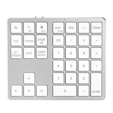 K-35 Bluetooth-knappsats Slimmat tangentbord med 35 tangenter för bärbar dator Tillbehör för surfplattor