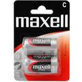 Maxell R14/C Zink-kol-batterier - 2 st.