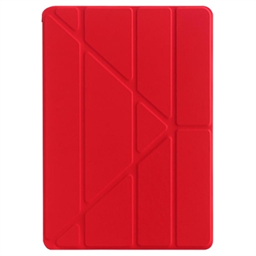 iPad 10.2 2019/2020/2021 Origami Stand Foliofodral - Röd