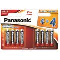 Panasonic Pro Power LR6/AA Alkaline-batterier - 8 st.