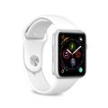Apple Watch Series Ultra 2/Ultra/9/8/SE (2022)/7/SE/6/5/4/3/2/1 Puro Icon Silikonarmband - 49mm/45mm/44mm/42mm - Vit
