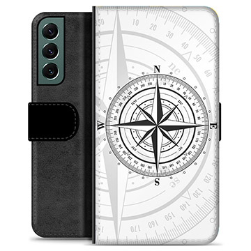 Samsung Galaxy S22+ 5G Premium Plånboksfodral - Kompass