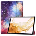 Tri-Fold Series Samsung Galaxy Tab S8+ Smart Foliofodral - Galax