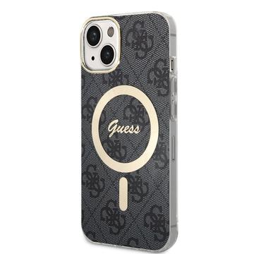iPhone 15 Guess IML 4G Skal - MagSafe-kompatibelt - Svart