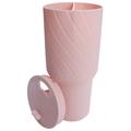 Silikonfodral med 2 fack för Stanley Tumbler 40oz - BPA-fri - Rosa