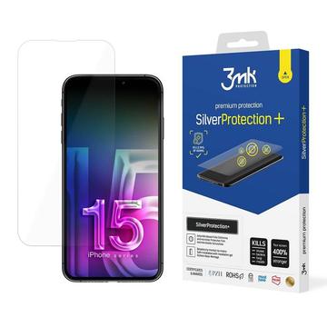 iPhone 15 Pro 3MK SilverProtection+ Antimikrobiellt Skärmskydd - Klar