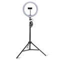 4smarts LoomiPod XL & Mini Selfie Tripod m. LED Ring Ljus - 2800-7200 K