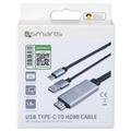 4smarts USB-C / HDMI 4K UHD Kabel Adapter - 1.8m - Svart