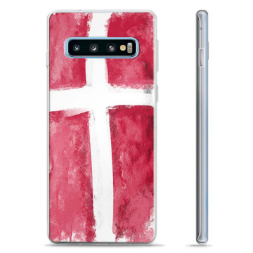 Samsung Galaxy S10+ TPU-skal - Dansk Flagga