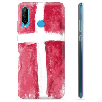 Huawei P30 Lite TPU-skal - Dansk Flagga