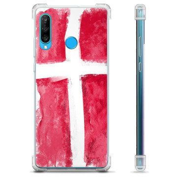 Huawei P30 Lite Hybridskal - Dansk Flagga