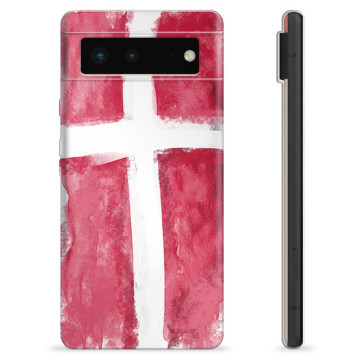 Google Pixel 6 TPU-skal - Dansk Flagga