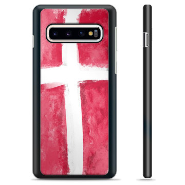 Samsung Galaxy S10 Skyddsskal - Dansk Flagga