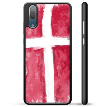 Huawei P20 Skyddsskal - Dansk Flagga