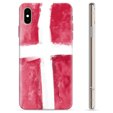 iPhone XS Max TPU-skal - Dansk Flagga