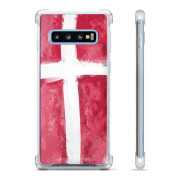 Samsung Galaxy S10+ Hybridskal - Dansk Flagga