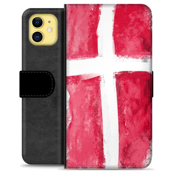 iPhone 11 Premium Plånboksfodral - Dansk Flagga