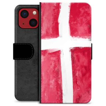 iPhone 13 Mini Premium Plånboksfodral - Dansk Flagga