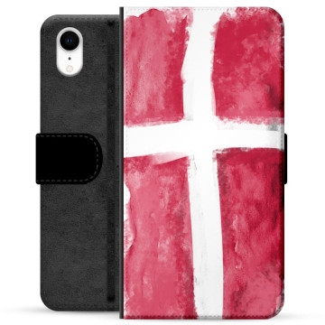 iPhone XR Premium Plånboksfodral - Dansk Flagga