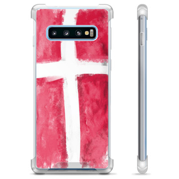 Samsung Galaxy S10 Hybridskal - Dansk Flagga