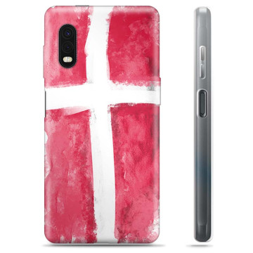 Samsung Galaxy Xcover Pro TPU-skal - Dansk Flagga