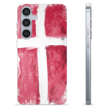 Samsung Galaxy S24+ TPU-skal - Dansk Flagga