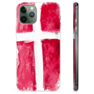 iPhone 11 Pro TPU-skal - Dansk Flagga