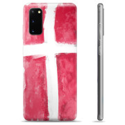 Samsung Galaxy S20 TPU-skal - Dansk Flagga