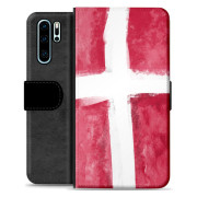 Huawei P30 Pro Premium Plånboksfodral - Dansk Flagga