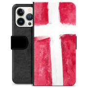 iPhone 13 Pro Premium Plånboksfodral - Dansk Flagga