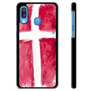 Samsung Galaxy A40 Skyddsskal - Dansk Flagga