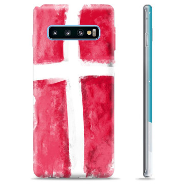 Samsung Galaxy S10 TPU-skal - Dansk Flagga