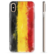 iPhone X / iPhone XS TPU-skal - Tysk Flagga