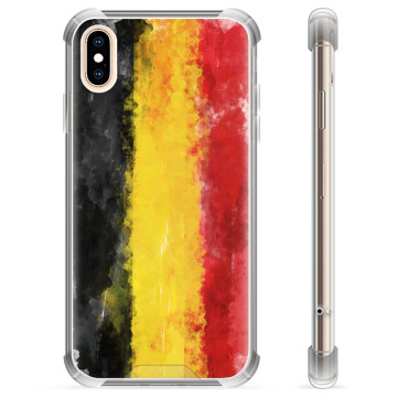 iPhone X / iPhone XS Hybridskal - Tysk Flagga