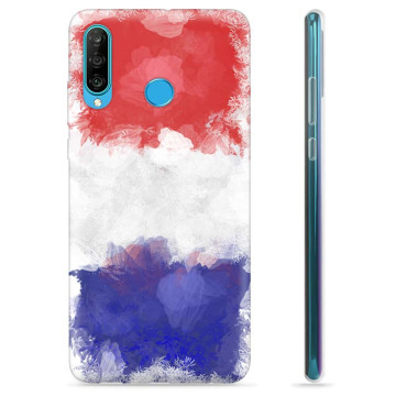 Huawei P30 Lite TPU-skal - Fransk Flagga