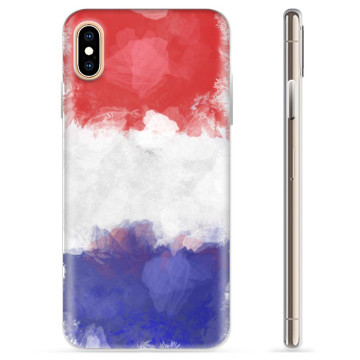 iPhone X / iPhone XS TPU-skal - Fransk Flagga