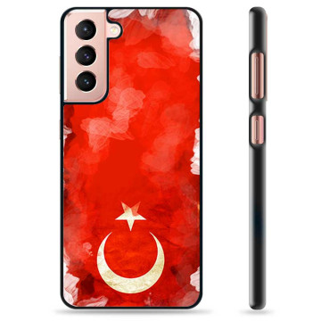 Samsung Galaxy S21 5G Skyddsskal - Turkisk Flagga