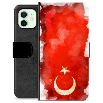 iPhone 12 Premium Plånboksfodral - Turkisk Flagga