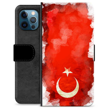 iPhone 12 Pro Premium Plånboksfodral - Turkisk Flagga