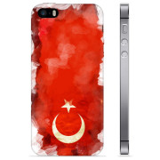 iPhone 5/5S/SE TPU-skal - Turkisk Flagga