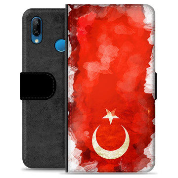 Huawei P30 Lite Premium Plånboksfodral - Turkisk Flagga