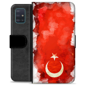 Samsung Galaxy A51 Premium Plånboksfodral - Turkisk Flagga